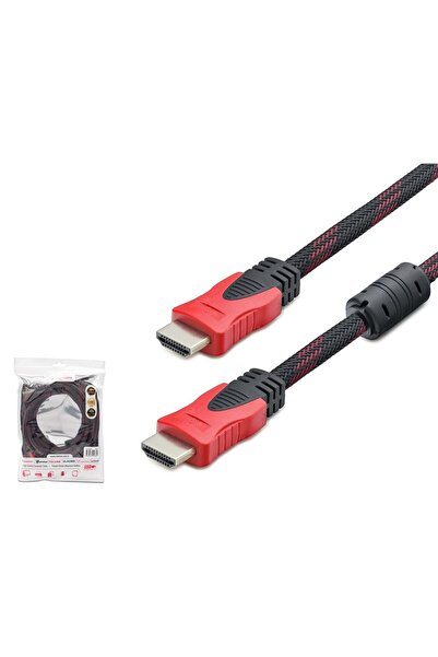 Hdx2017 Hdmi Kablo Örgülü 10M Siyah