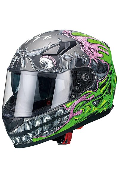 Sway 816 Mat Teeth Green Full Face Motosiklet Kaskı