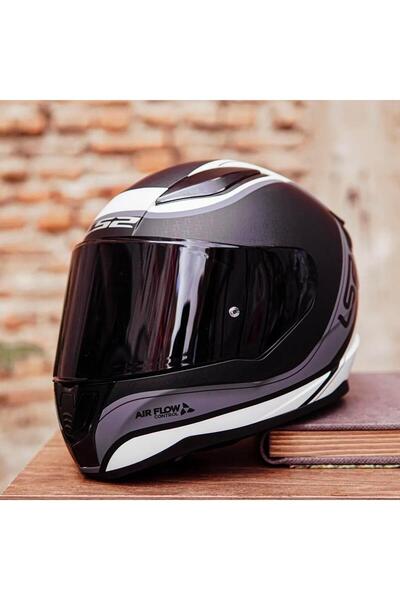 LS2 Rapid 2 Deeper Full Face Motosiklet Kaskı - Şeffaf Siyah Vizörlü