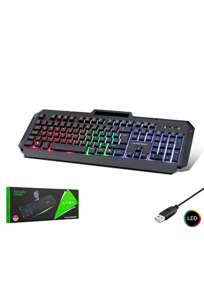 HADRON Hdx2605 Kablolu Oyuncu Klavye Led Q Siyah