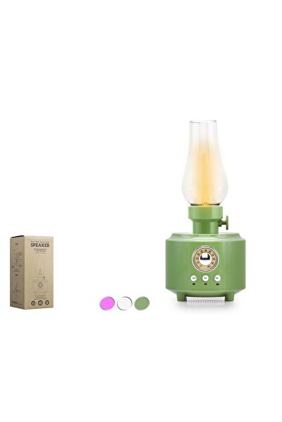 HADRON C210 Bluetooth Nostalji Gaz Lambası Speaker 100*100*200mm