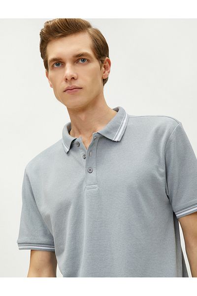 Koton Polokošile Slim Fit s krátkým rukávem na knoflíky