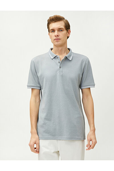 Koton Polokošile Slim Fit s krátkým rukávem na knoflíky