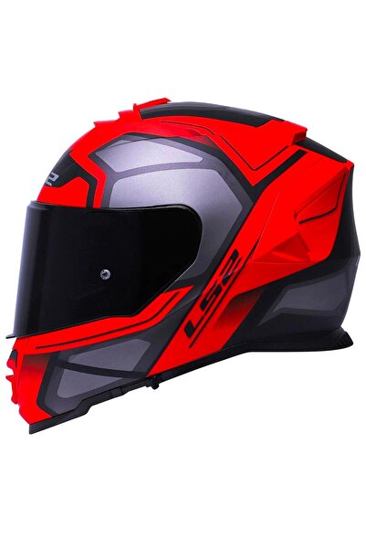 LS2 Storm 2 Faster Full Face Motosiklet Kaskı Siyah Vizörlü