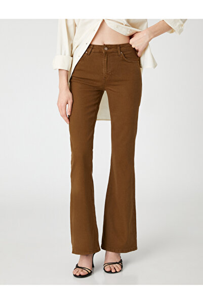 Koton Spanish Leg Jeans Slim Fit Regular Waist