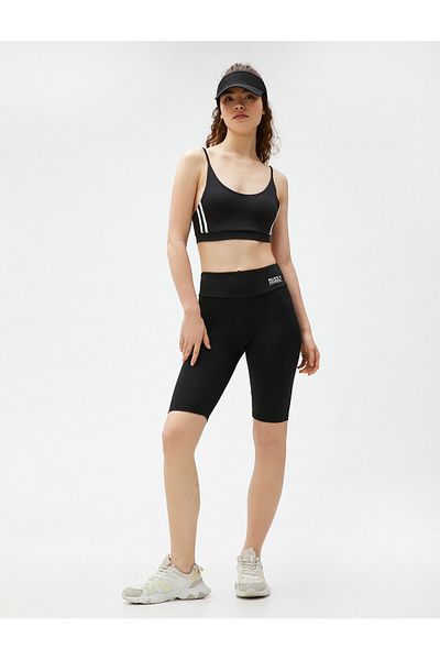 Koton Biker-Strumpfhose, bedruckt, normale Taille