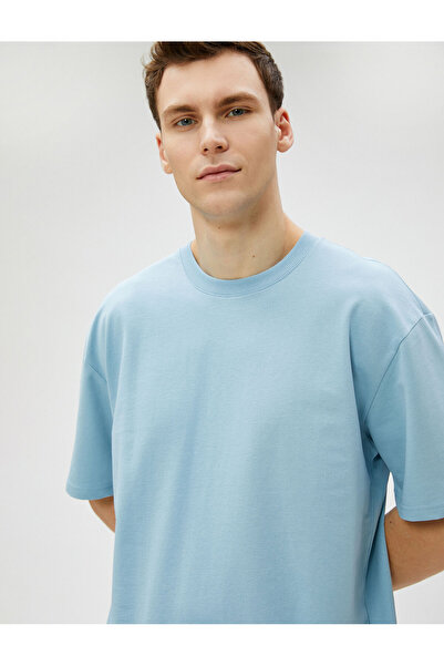 Koton Men's Blue T-Shirt