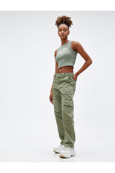Koton Cargohose aus Baumwolle mit großem Taschendetail