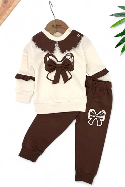 voyyo kids baby طقم بياقة من الدانتيل للفتيات الصغيرات من عمر 6 إلى 24 شهرًا