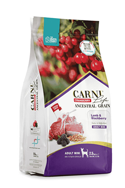 CARNİ LİFE PETLOVEBUTİK CRANBERRY ANCESTRAL GRAIN KÖPEK KUZU & BÖĞÜRTLEN 2.5K...