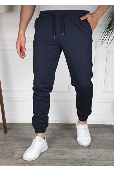 FİTGO Чоловічі гумові штанини, сині, 2 нитки, спортивні штани