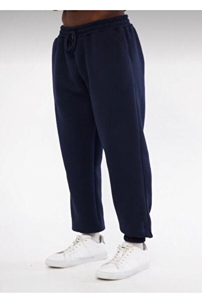 FİTGO Чоловічі сині зимові штани з гумовою манжетою