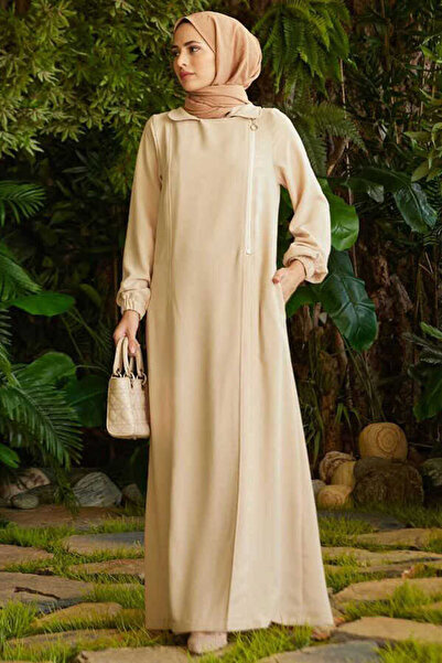 Neways 6541-Krep Side Zipper Ferace Beige