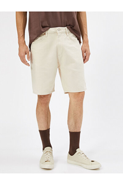 Koton Džínové kraťasy Bermuda Button Pocket Detailed Cotton