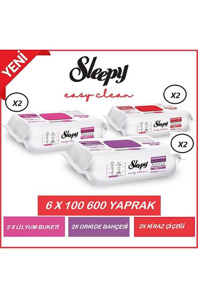 Sleepy Orchid and Cherry Blossom Bouquet - Easy Clean Lilies 6X100 (600 Sheets)