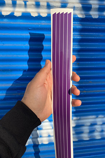 Banxtre Motor ve Kask için Parlak Mor İnce Detay Şerit Sticker Etiket (5 Metre)