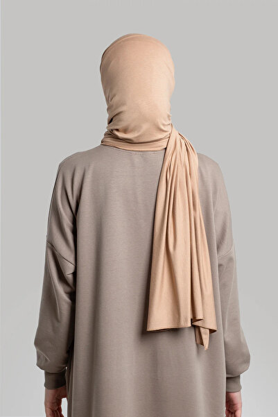 Lemaye Χτενισμένο βαμβακερό σάλι - Μπεζ