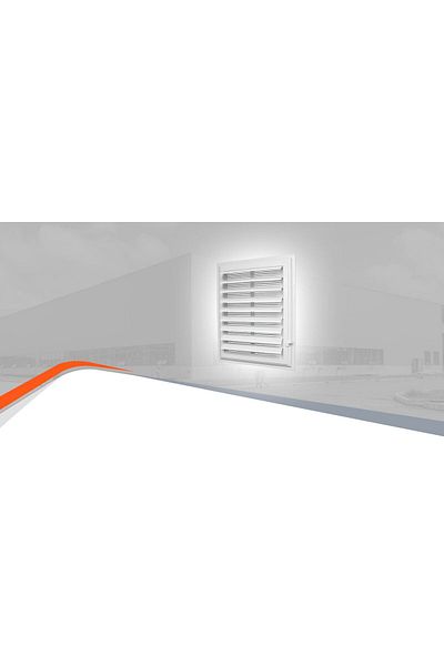 bautech 45X55 cm Plastic Grille - Bathroom/Wc Vent, Shutter