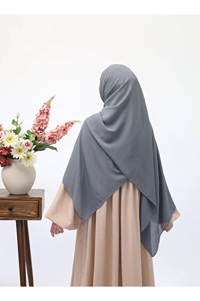 Lemaye Σάλι μεγάλου μεγέθους Cazz Crepe - Γκρι