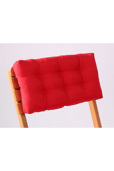 ALTINPAMUK Red Bistro Kitchen Garden Chair - Backrest Cushion