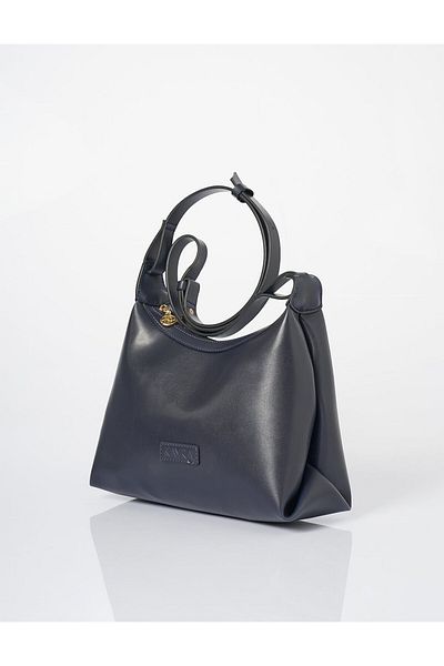 Kayra Geantă Hobo din piele artificială bleumarin