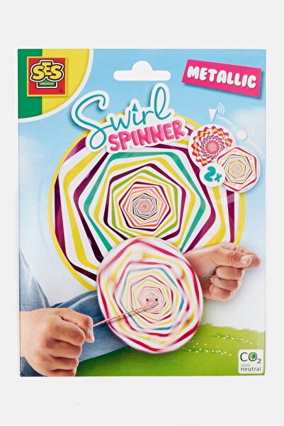SES Creative Girdap Spinner Metalik, Yeşil Kombo
