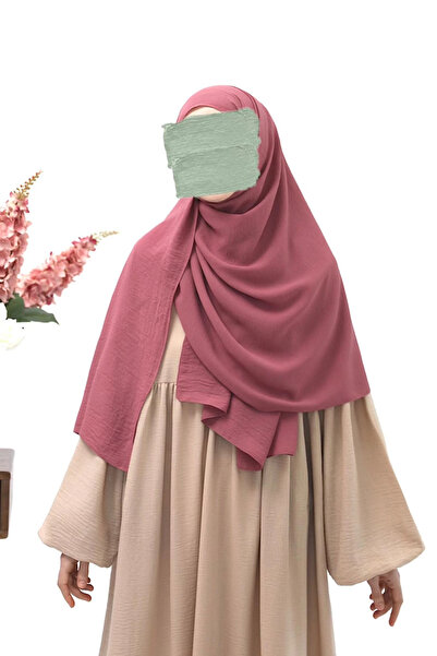 Lemaye Cazz Krep Büyük Boy Şal – Koyu Pembe
