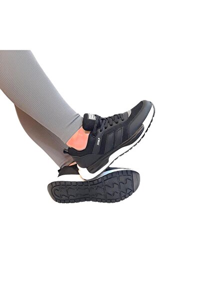 Jump 30601 Siyah-Beyaz Memory Sistem Rahat Spor Ayakkabı