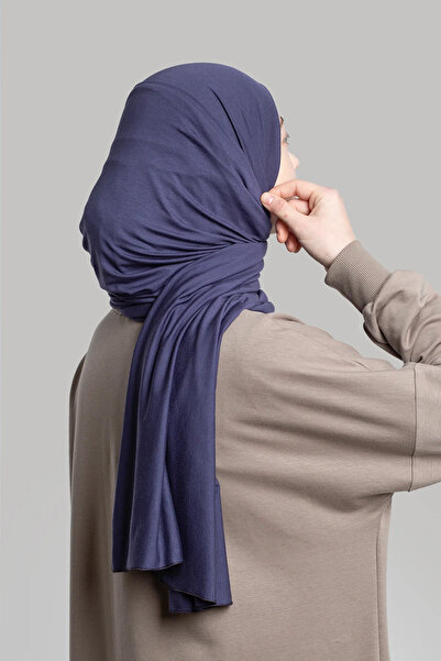 Lemaye bumbac moale Şal - Albastru denim