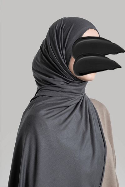 Lemaye شال قطني ممشط مدخن