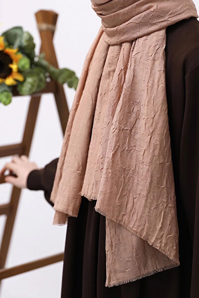 Lemaye Σάλι από μπαμπού - καφέ γαλακτώδης