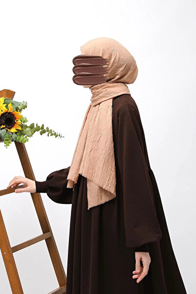 Lemaye Σάλι από μπαμπού - καφέ γαλακτώδης