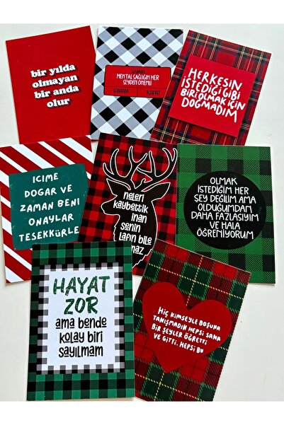 Pankart Evi مجموعة بطاقات تزيين الحافظة تحت عنوان رأس السنة الجديدة مكونة من ...