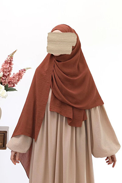 Lemaye Cazz Krep Büyük Boy Şal – Kiremit