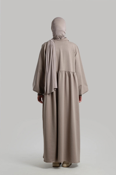 Lemaye Vizon Hijab Sweat Elbise