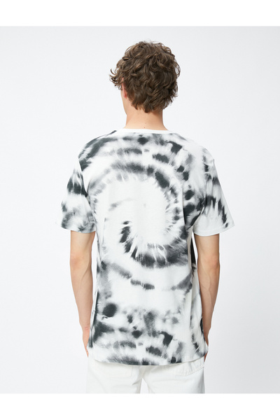 Koton Batik Look T-Shirt Slogan Printed Crew Neck