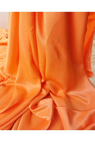 Kumaş Parça فيسكون ساتان بلون البطيخ (العرض 150 سم × الطول 265 سم)