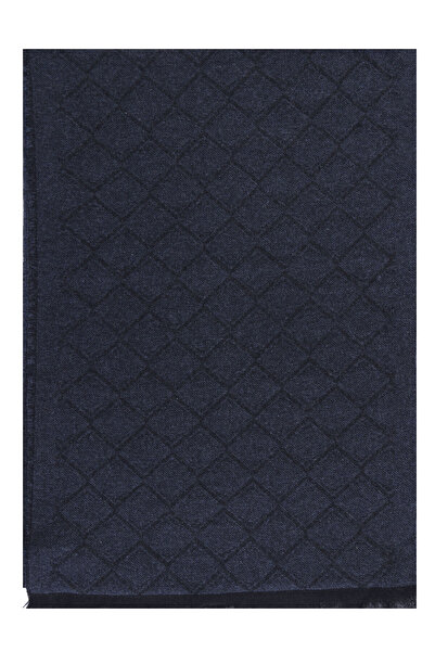 Esgue Μαύρο κασκόλ και κασκόλ με μοτίβο Indigo