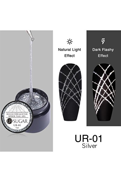 Yoonail Reflektif Glitter Spider Gel UR-01 (52255)