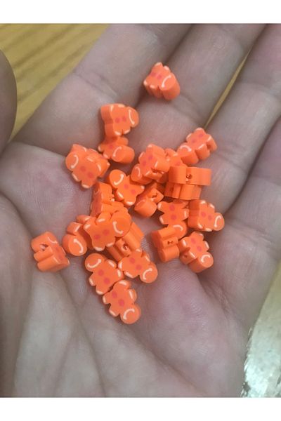 Hobimos 25 Κομμάτια Fimo Beads - Φιγούρα Αντρικής Μπισκότος