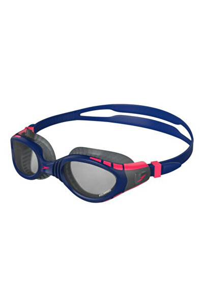 SPEEDO نظارات سباحة FUT BIOFUSE FSEAL TRI AU باللون الأزرق/الدخاني للجنسين 8-...