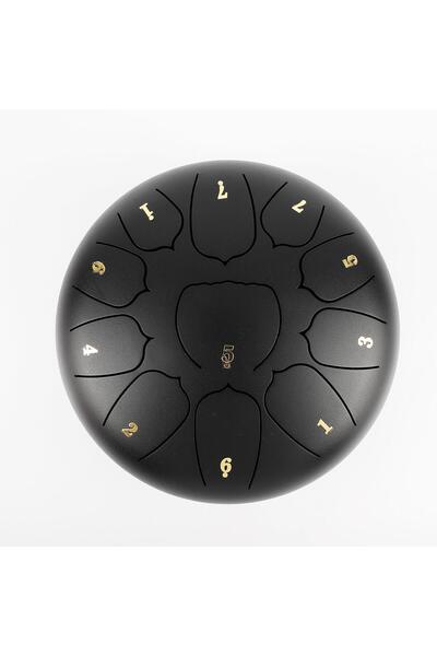 JWIN Jtn-1011 10 Inç 11 Ses Ton Çelik Handpan Tongue Drum Davulu - Siyah