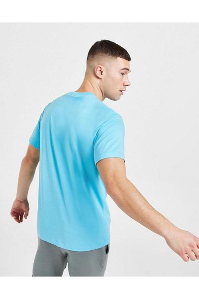 Nike Αθλητικά ρούχα Βαμβακερό Unisex κοντομάνικο μπλουζάκι Unisex γαλάζιο μπλουζάκι
