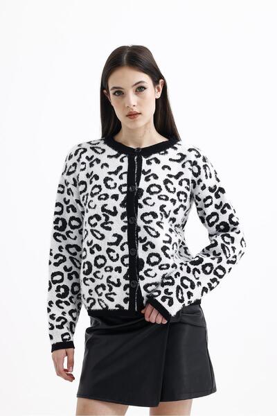 Fox Life Kids Cardigan moale leopard de damă