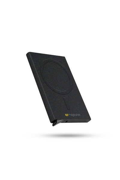 Wrapsol Magsafe Mekanizmalı Kartlık Rfid Korumalı Alüminyum Otomatik Kredi Ka...