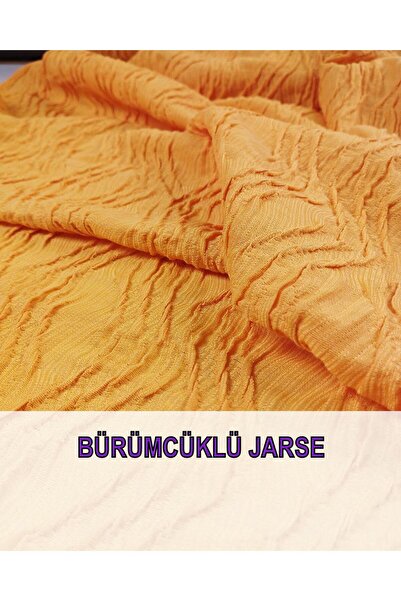 Kumaş Parça Jersuie Wrap într-o culoare galbenă portocalie (lățime 140 cm x l...