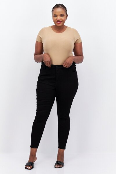 Levi's Women Plus Size Washed Denim Jean, Black