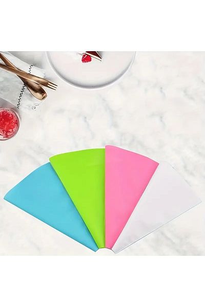 Ayver 3-Pack Silicone Practical Reusable Washable Cream Squeeze Bag