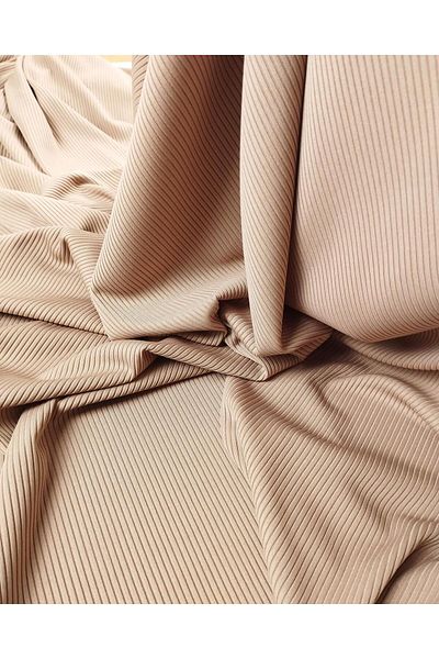 Kumaş Parça Λεπτό ζέρσεϊ σε χρώμα Cappucino (Πλάτος 100 cm x Μήκος 275 cm)