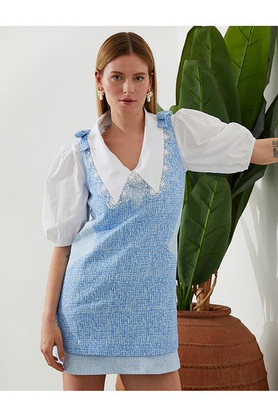 Koton Μίνι φόρεμα Tweed Salopet